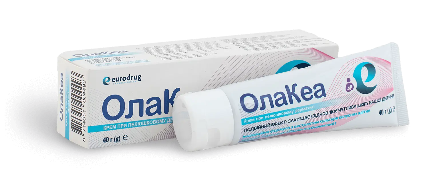 Package of OlaCare baby cream for diaper rash